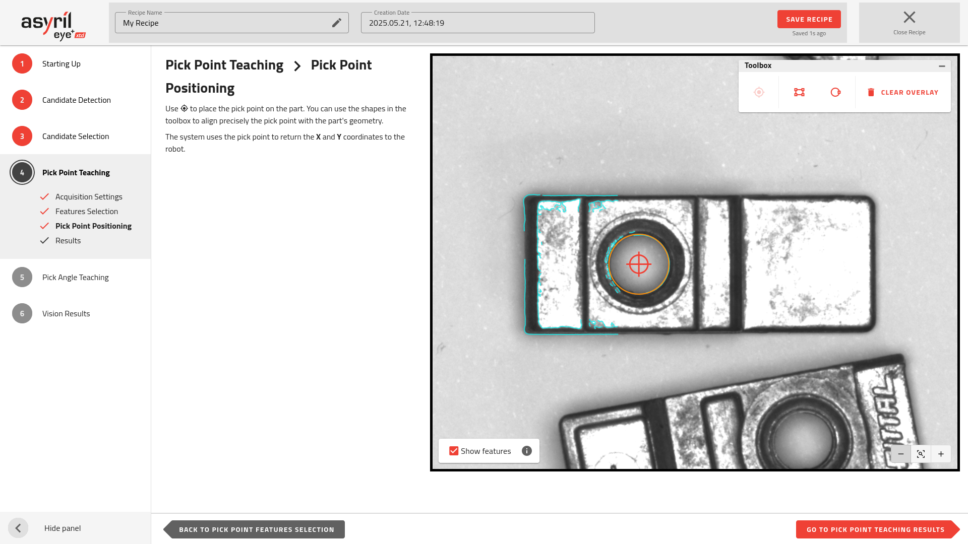 Pick Point Error 4.3 ピックポイントの位置決め — EYE+ XTD 1.0.0 ドキュメント